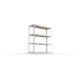 META SPEED-RACK Weitspannregal 1970x1700x600 mm in verzinkt mit 4 Fachebenen und Spanplatten