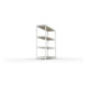 META SPEED-RACK Weitspannregal 1970x1700x600 mm in verzinkt mit 4 Fachebenen und Spanplatten