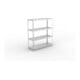 META SPEED-RACK Weitspannregal 1970x1700x600 mm in verzinkt mit 4 Fachebenen und Stahlpaneelen