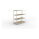 META SPEED-RACK Weitspannregal 1970x1700x800 mm in verzinkt mit 4 Fachebenen und Spanplatten