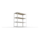 META SPEED-RACK Weitspannregal 1970x1700x800 mm in verzinkt mit 4 Fachebenen und Spanplatten