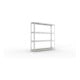 META SPEED-RACK Weitspannregal 1970x2000x400 mm in verzinkt mit 4 Fachebenen und Spanplatten