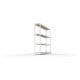 META SPEED-RACK Weitspannregal 1970x2000x400 mm in verzinkt mit 4 Fachebenen und Spanplatten