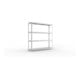 META SPEED-RACK Weitspannregal 1970x2000x400 mm in verzinkt mit 4 Fachebenen und Stahlpaneelen