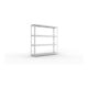 META SPEED-RACK Weitspannregal 1970x2000x400 mm in verzinkt mit 4 Fachebenen und Stahlpaneelen