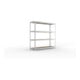 META SPEED-RACK Weitspannregal 1970x2000x600 mm in verzinkt mit 4 Fachebenen mit Spanplatten