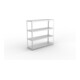 META SPEED-RACK Weitspannregal 1970x2000x600 mm in verzinkt mit 4 Fachebenen und Stahlpaneelen