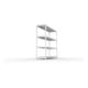 META SPEED-RACK Weitspannregal 1970x2000x600 mm in verzinkt mit 4 Fachebenen und Stahlpaneelen