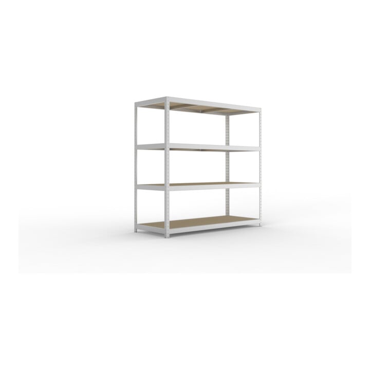 Set SPEED-RACK Zusatzfachebene + Weitspannregal SPEED RACK2000x800x1970 + Weitspannregal SPEED RACK2000x800x2470 + Weitspannregal SPEED RACK2000x800x2970 + Zubehör Päckchen Verdübelungsset + 4 Stück Profilverbinder verzinkt