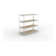 META SPEED-RACK Weitspannregal 1970x2000x800 mm in verzinkt mit 4 Fachebenen mit Spanplatten