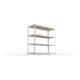 META SPEED-RACK Weitspannregal 1970x2000x800 mm in verzinkt mit 4 Fachebenen mit Spanplatten