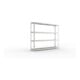 META SPEED-RACK Weitspannregal 1970x2500x400 mm in verzinkt mit 4 Fachebenen und Spanplatten