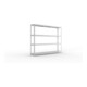 META SPEED-RACK Weitspannregal 1970x2500x400 mm in verzinkt mit 4 Fachebenen und Stahlpaneelen
