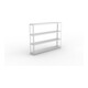 META SPEED-RACK Weitspannregal 1970x2500x400 mm in verzinkt mit 4 Fachebenen und Stahlpaneelen