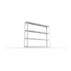 META SPEED-RACK Weitspannregal 1970x2500x400 mm in verzinkt mit 4 Fachebenen und Stahlpaneelen