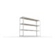 META SPEED-RACK Weitspannregal 1970x2500x600 mm in verzinkt mit 4 Fachebenen und Spanplatten