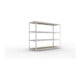 META SPEED-RACK Weitspannregal 1970x2500x800 mm in verzinkt mit 4 Fachebenen und Spanplatten