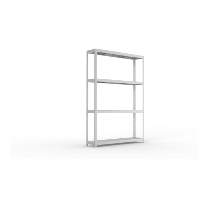 META SPEED-RACK Weitspannregal 2470x1700x400 mm in verzinkt mit 4 Fachebenen und Stahlpaneelen