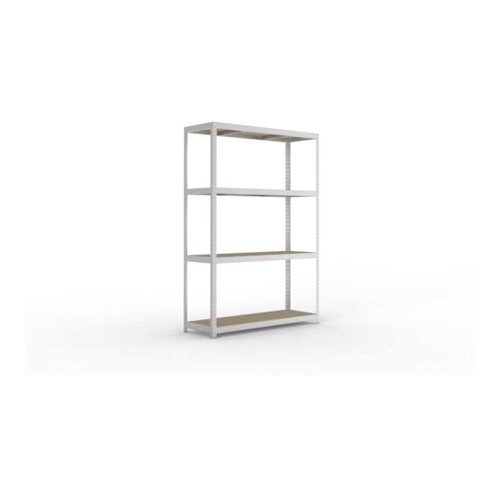 META SPEED-RACK Weitspannregal 2470x1700x600 mm in verzinkt mit 4 Fachebenen und Spanplatten