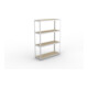 META SPEED-RACK Weitspannregal 2470x1700x600 mm in verzinkt mit 4 Fachebenen und Spanplatten