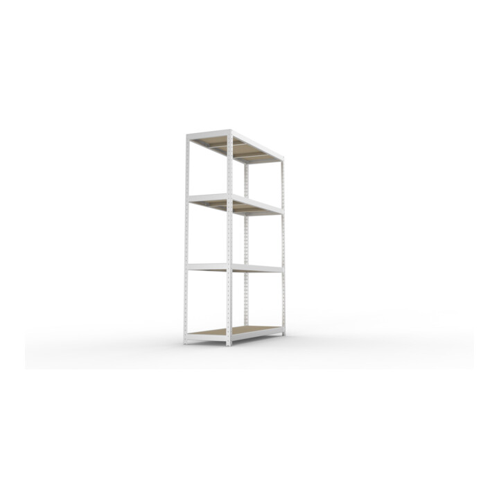 META SPEED-RACK Weitspannregal 2470x1700x600 mm in verzinkt mit 4 Fachebenen und Spanplatten
