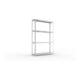 META SPEED-RACK Weitspannregal 2470x1700x600 mm in verzinkt mit 4 Fachebenen und Stahlpaneelen