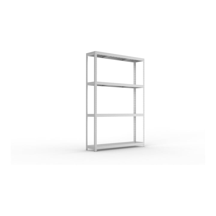 META SPEED-RACK Weitspannregal 2470x1700x600 mm in verzinkt mit 4 Fachebenen und Stahlpaneelen
