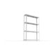 META SPEED-RACK Weitspannregal 2470x1700x600 mm in verzinkt mit 4 Fachebenen und Stahlpaneelen