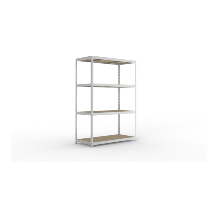 META SPEED-RACK Weitspannregal 2470x1700x800 mm in verzinkt mit 4 Fachebenen und Spanplatten