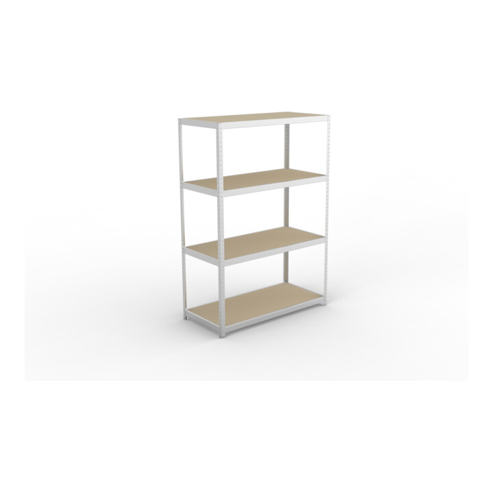 META SPEED-RACK Weitspannregal 2470x1700x800 mm in verzinkt mit 4 Fachebenen und Spanplatten