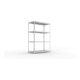 META SPEED-RACK Weitspannregal 2470x1700x800 mm in verzinkt mit 4 Fachebenen und Stahlpaneelen
