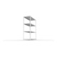 META SPEED-RACK Weitspannregal 2470x1700x800 mm in verzinkt mit 4 Fachebenen und Stahlpaneelen