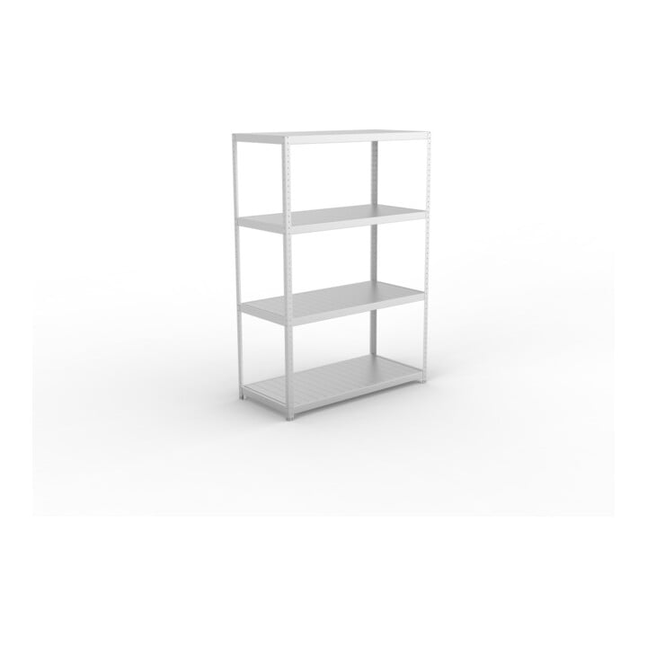 META SPEED-RACK Weitspannregal 2470x1700x800 mm in verzinkt mit 4 Fachebenen und Stahlpaneelen