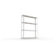 META SPEED-RACK Weitspannregal 2470x2000x400 mm in verzinkt mit 4 Fachebenen und Spanplatten