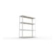 META SPEED-RACK Weitspannregal 2470x2000x600 mm in verzinkt mit 4 Fachebenen und Spanplatten