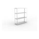 META SPEED-RACK Weitspannregal 2470x2000x600 mm in verzinkt mit 4 Fachebenen und Stahlpaneelen