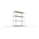META SPEED-RACK Weitspannregal 2470x2000x800 mm in verzinkt mit 4 Fachebenen und Spanplatten