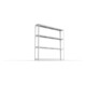 META SPEED-RACK Weitspannregal 2470x2500x400 mm in verzinkt mit 4 Fachebenen und Stahlpaneelen