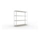 META SPEED-RACK Weitspannregal 2470x2500x600 mm in verzinkt mit 4 Fachebenen und Spanplatten