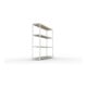 META SPEED-RACK Weitspannregal 2470x2500x600 mm in verzinkt mit 4 Fachebenen und Spanplatten
