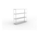 META SPEED-RACK Weitspannregal 2470x2500x600 mm in verzinkt mit 4 Fachebenen und Stahlpaneelen