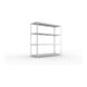 META SPEED-RACK Weitspannregal 2470x2500x800 mm in verzinkt mit 4 Fachebenen und Stahlpaneelen