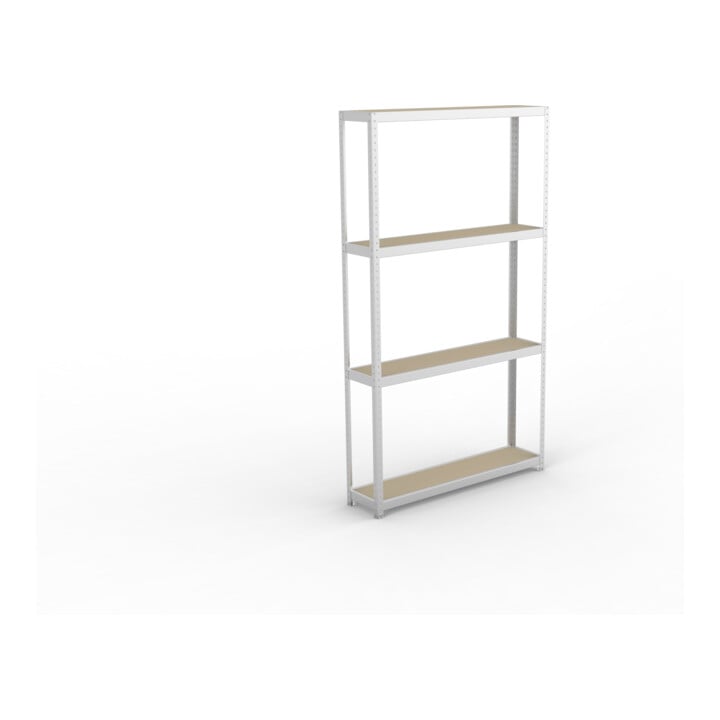 META SPEED-RACK Weitspannregal 2970x1700x400 mm in verzinkt mit 4 Fachebenen und Spanplatten