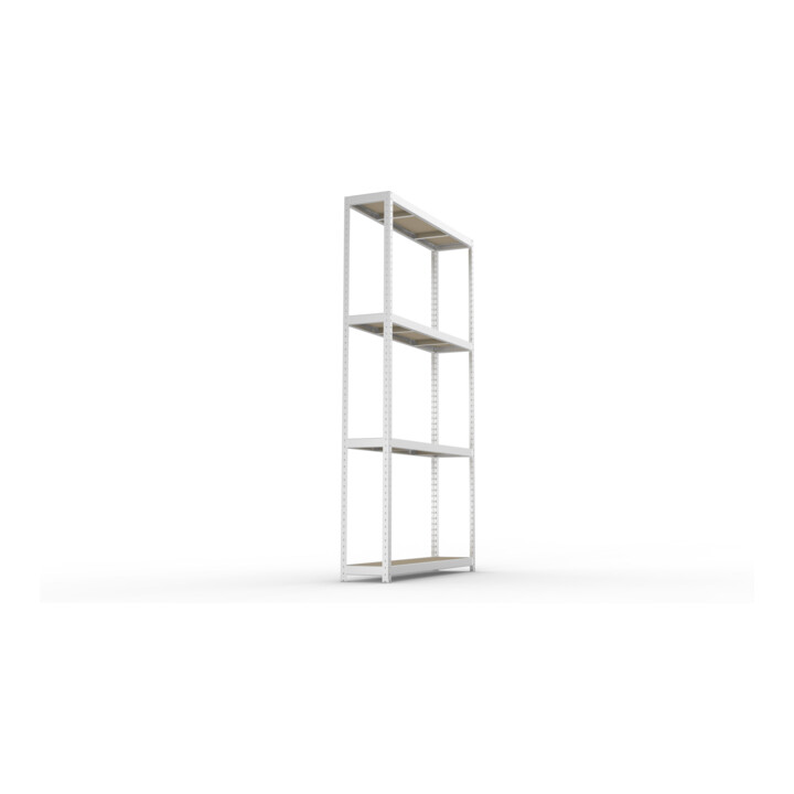 META SPEED-RACK Weitspannregal 2970x1700x400 mm in verzinkt mit 4 Fachebenen und Spanplatten