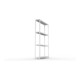 META SPEED-RACK Weitspannregal 2970x1700x400 mm in verzinkt mit 4 Fachebenen und Stahlpaneelen
