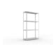 META SPEED-RACK Weitspannregal 2970x1700x600 mm in verzinkt mit 4 Fachebenen und Stahlpaneelen