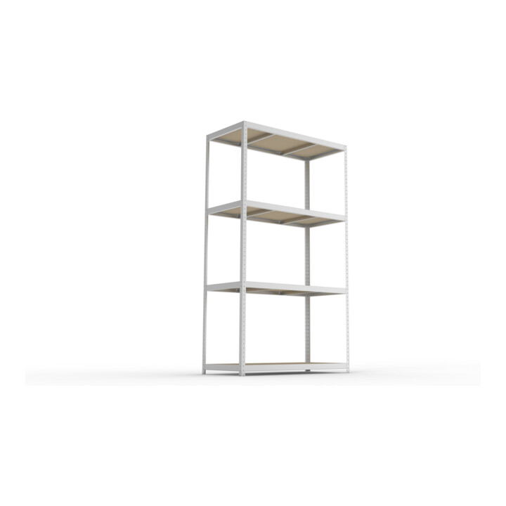 META SPEED-RACK Weitspannregal 2970x1700x800 mm in verzinkt mit 4 Fachebenen und Spanplatten