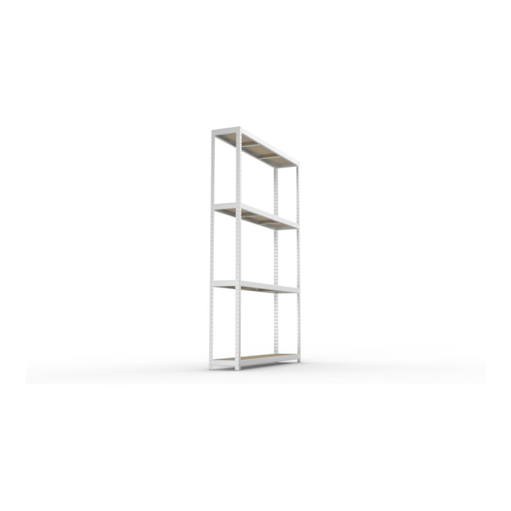 META SPEED-RACK Weitspannregal 2970x2000x400 mm in verzinkt mit 4 Fachebenen und Spanplatten