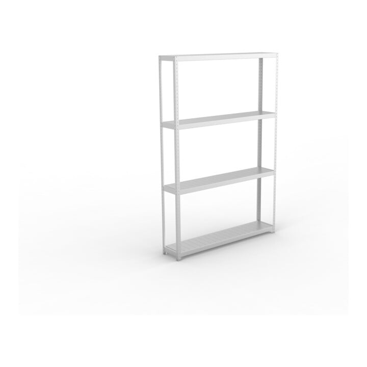 META SPEED-RACK Weitspannregal 2970x2000x400 mm in verzinkt mit 4 Fachebenen und Stahlpaneelen