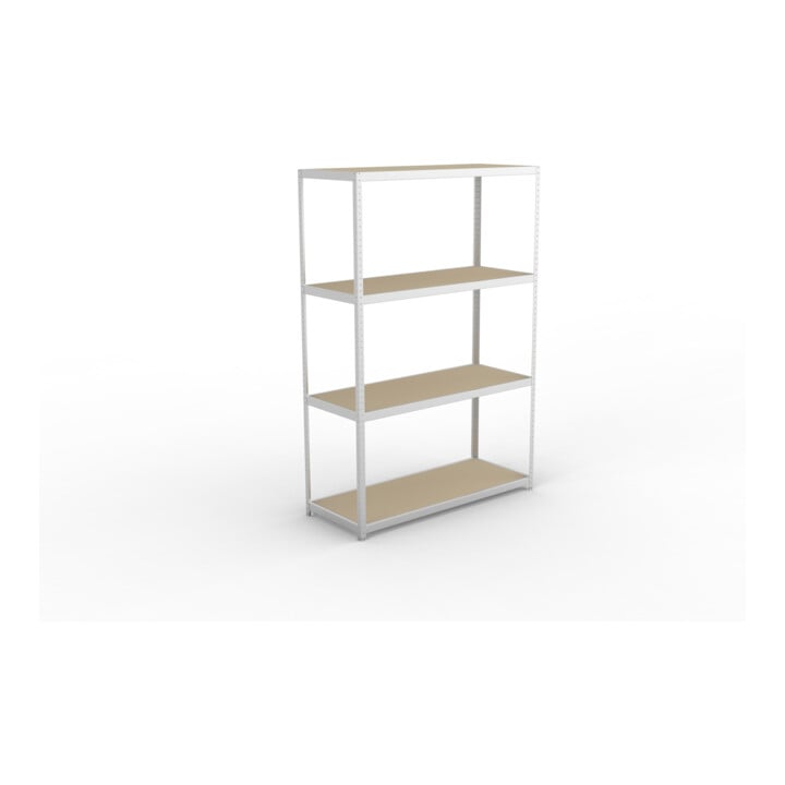 META SPEED-RACK Weitspannregal 2970x2000x800 mm in verzinkt mit 4 Fachebenen und Spanplatten